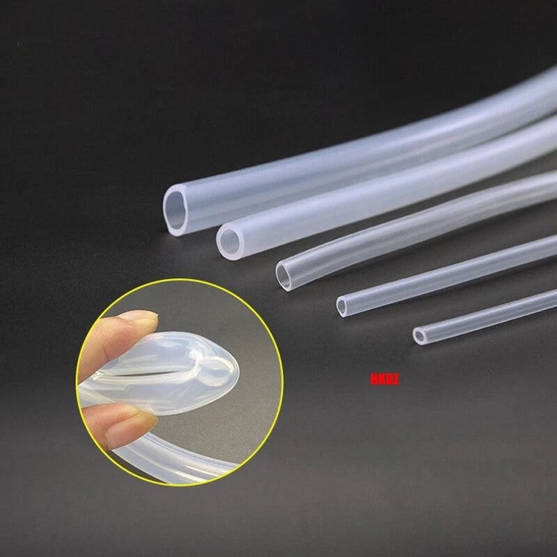 OD 4mm~44mm Food Grade Clear Silicone Rubber Soft Tube Water Milk Beer Hose Pipe
