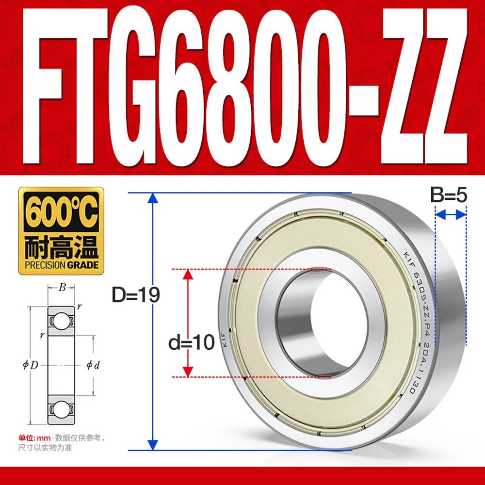 Deep Groove Ball Bearing Bearings Inner-Ø 10/12/15/17/20/25/30/35mm Various Size