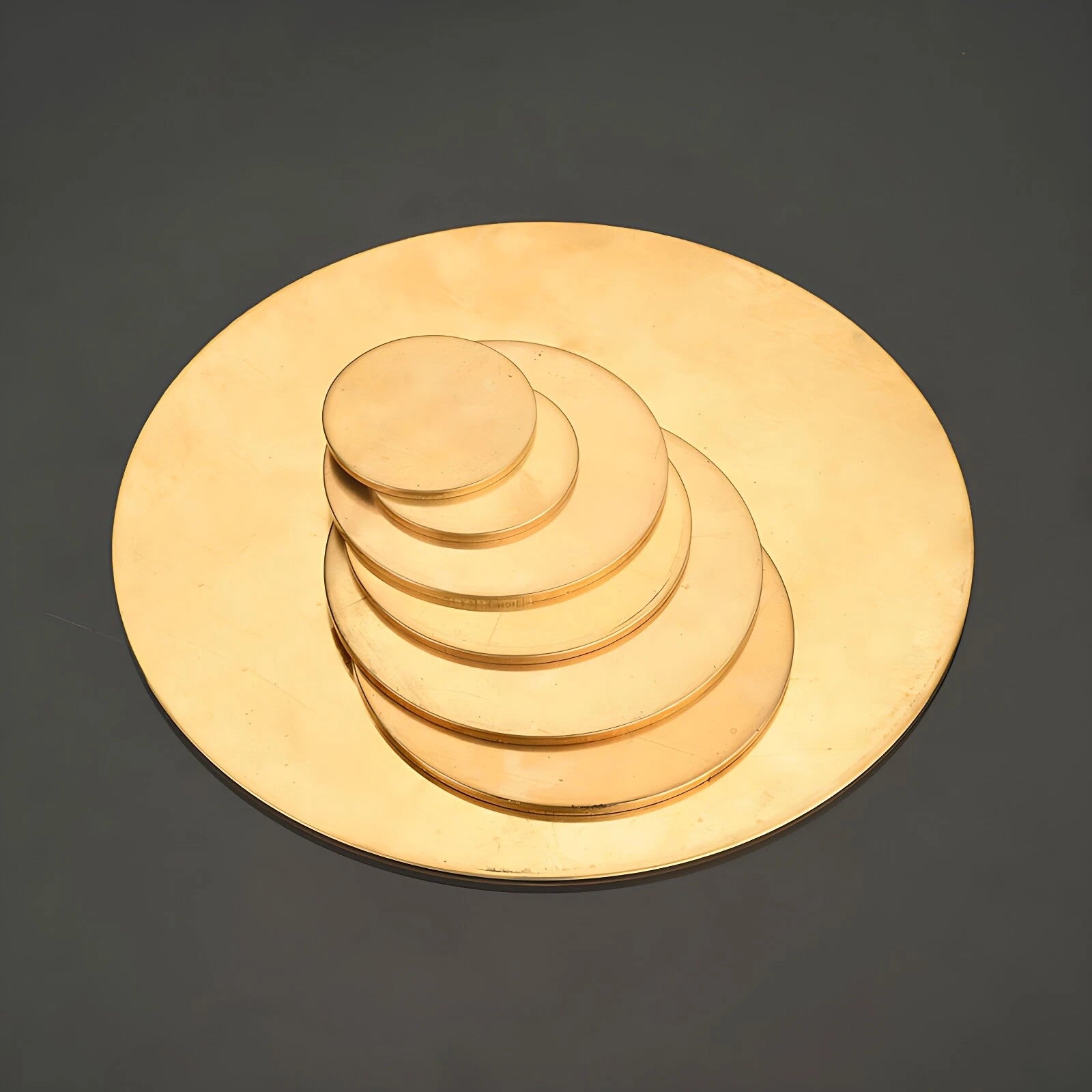 H62 Solids Brass Discs Blanks Metal Round Sheets OD 50-200mm Thick 0.8mm 1mm- 3m