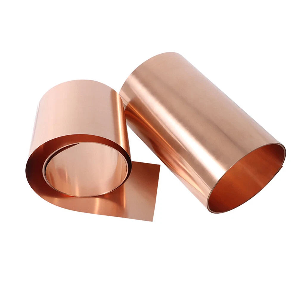 99.9% Pure Copper Cu Thin Metal Sheet Roll Foil Plate Strip T2 Thick 0.01mm-1mm