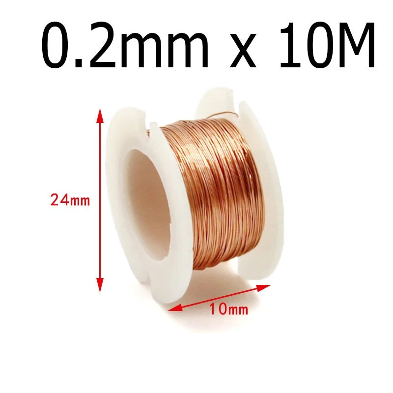 0.2mm 0.5mm 1mm Copper Wire Jewellery Solid Bare Round Craft Diy Uncoated Wire