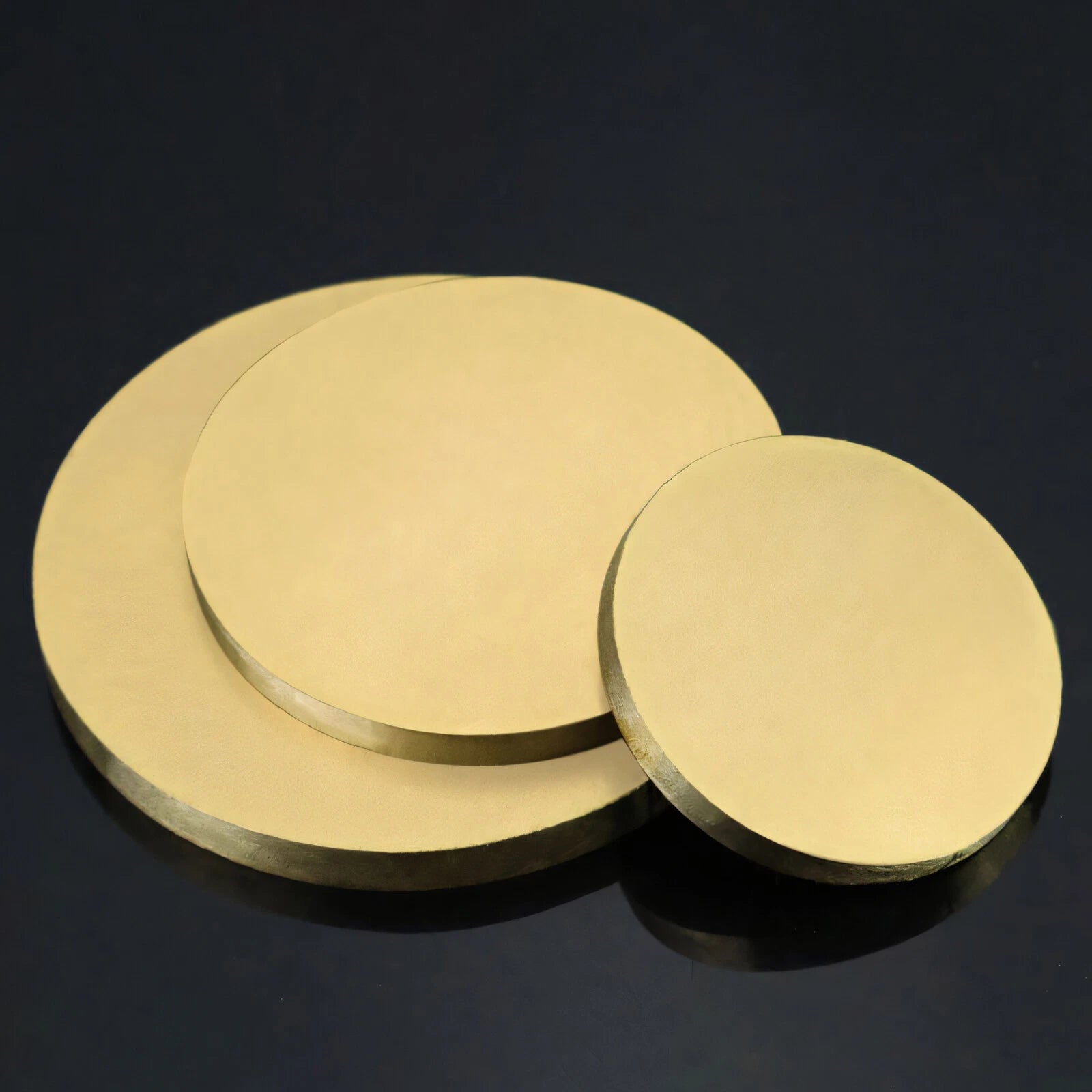 Solid Round Brass Sheet Pure Plate Blanks Metal Discs Dia 10-200mm Thick 0.5-1mm