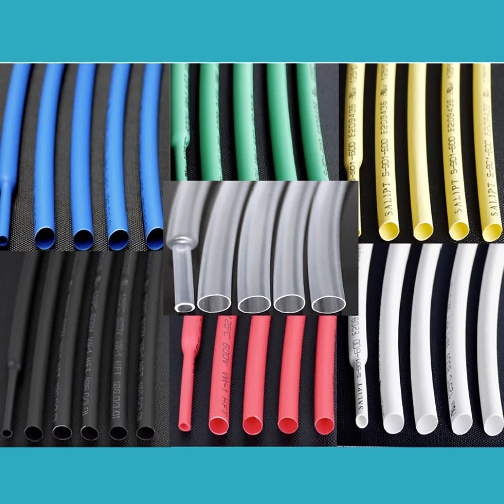 Heat Shrink Tubing 2:1 3:1 4:1 — Electrical Wire Sleeving, Multiple Sizes & Colors - HomeDIYer