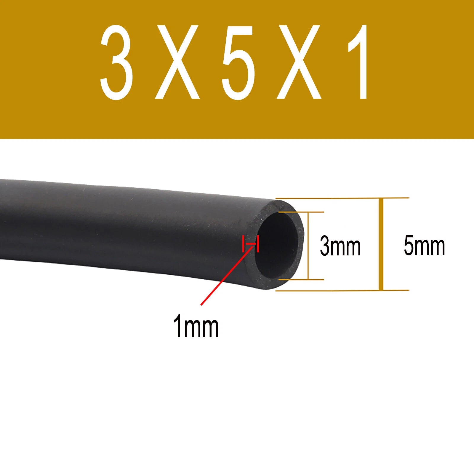 FKM Rubber Reinforced Fuel Hose Unleaded Petrol Diesel Oil Line Fuel Pipe 2~38mm