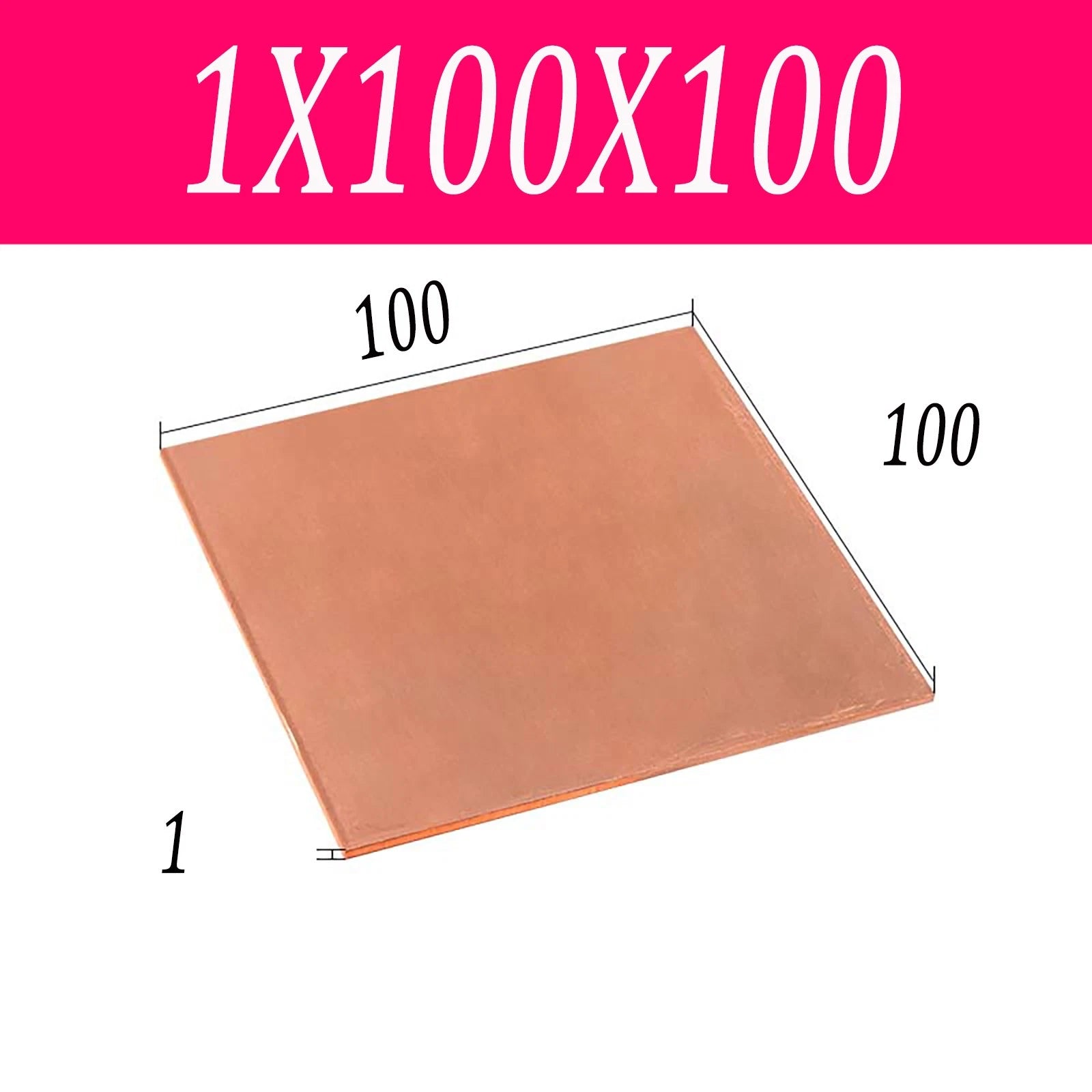 Copper Sheet T2 99.9% Pure Cu Metal Sheet Flat Stock Plate Thick 0.5mm-10mm
