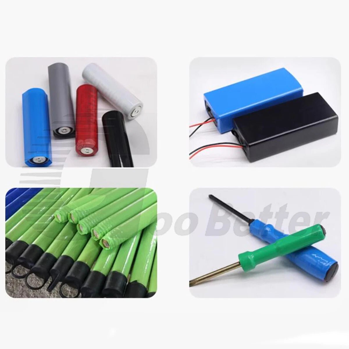 PVC Heat Shrink Tubing for RC Battery Packs — 55mm to 103mm, Multiple Colors - HomeDIYer