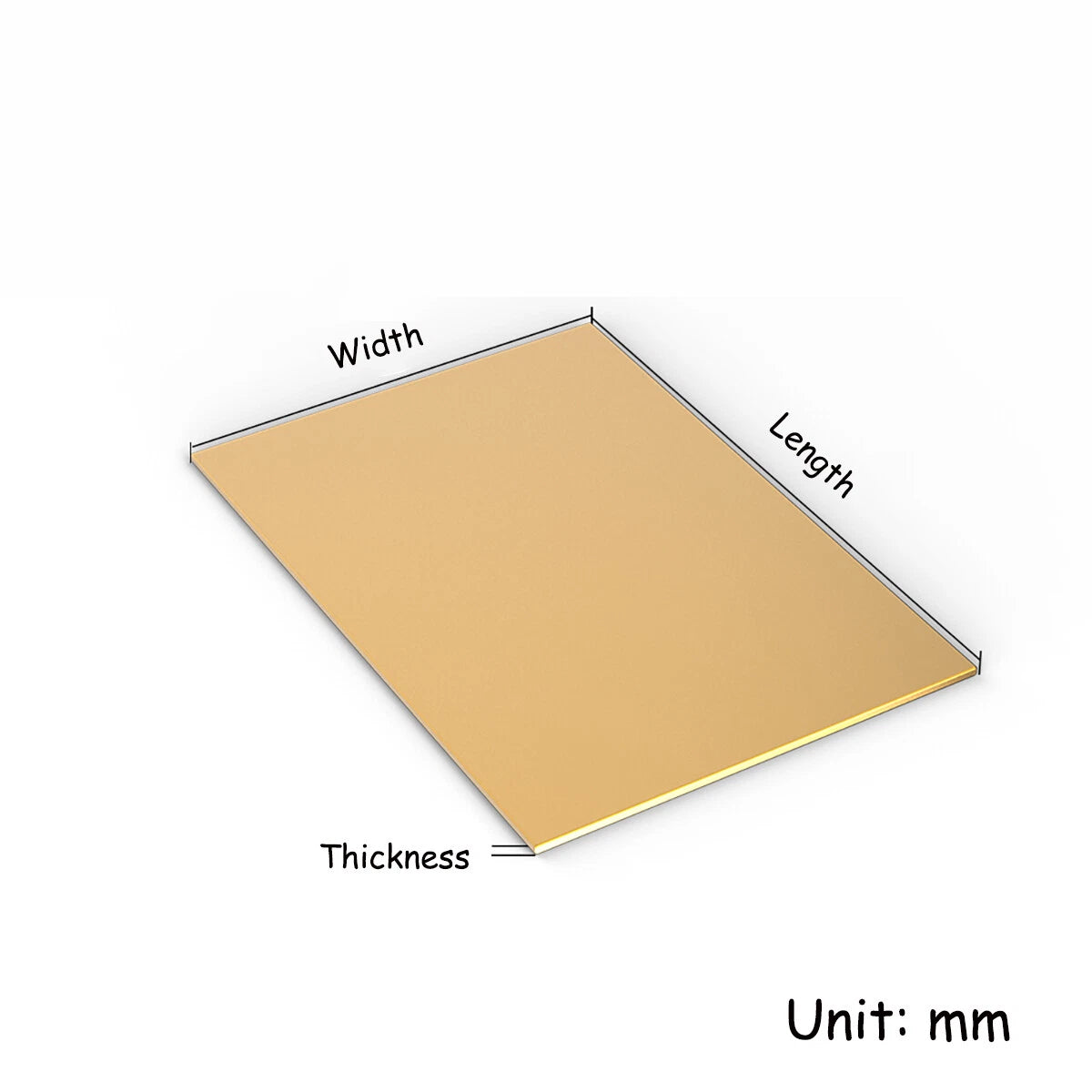 Versatile Brass Sheets for Model & Jewelry Crafting - Multiple Sizes & Thick