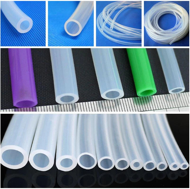 Transparent Silicone Hose | Vacuum Tube & Beer Line Soft Rubber Pipe 0.8–19mm ID