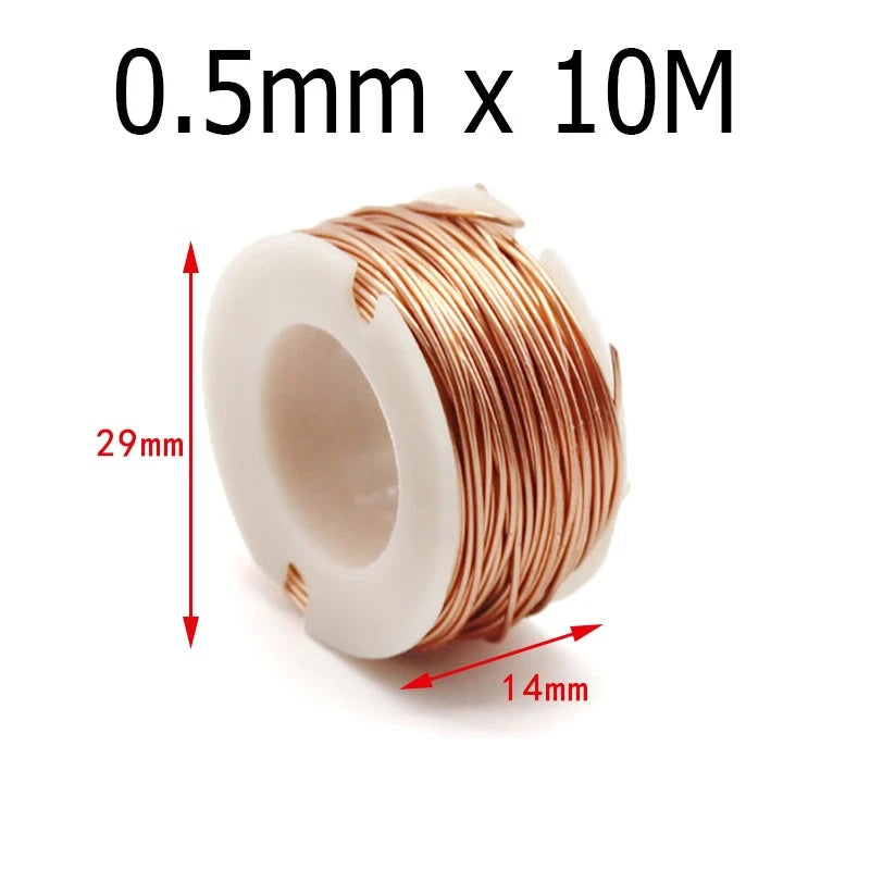 0.2mm 0.5mm 1mm Copper Wire Jewellery Solid Bare Round Craft Diy Uncoated Wire