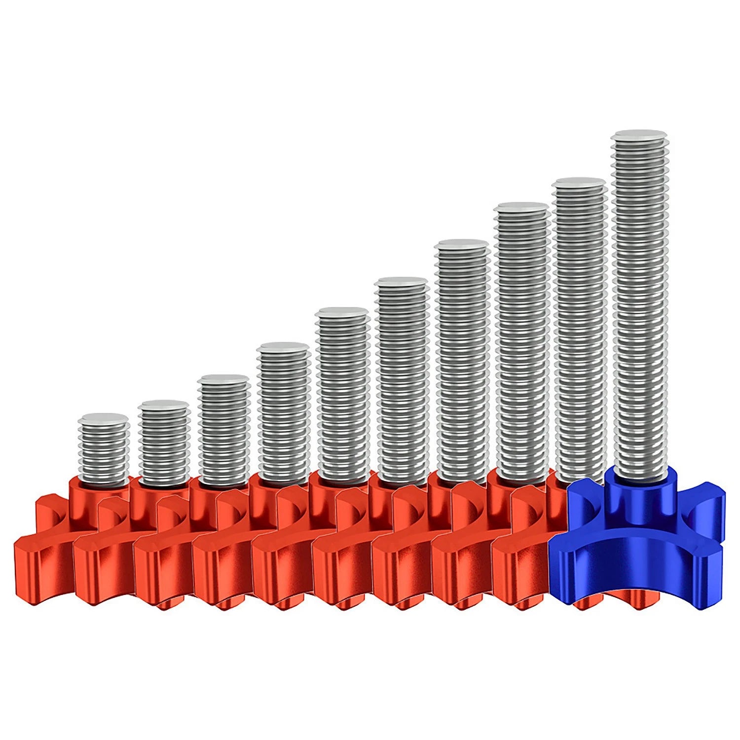 M8 M10 Star Hand Knob Screws Bolt Aluminum Thumb Handle Clamping Machine Bolts