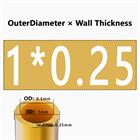H62 Brass Round Tube Pipe Hollow Tube OD 0.8mm 0.9mm 1mm-30mm Length 200mm 500mm