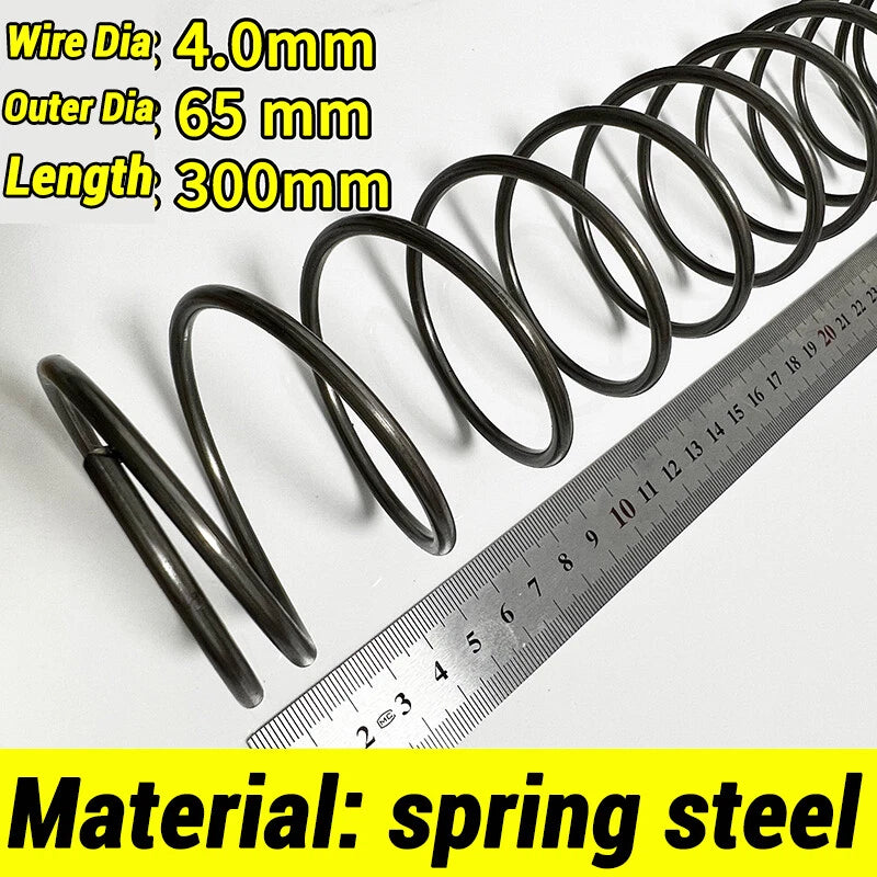 Compression Spring 4-5mm Wire dia 40-80mm Diameter & 300mm Length Pressure Small