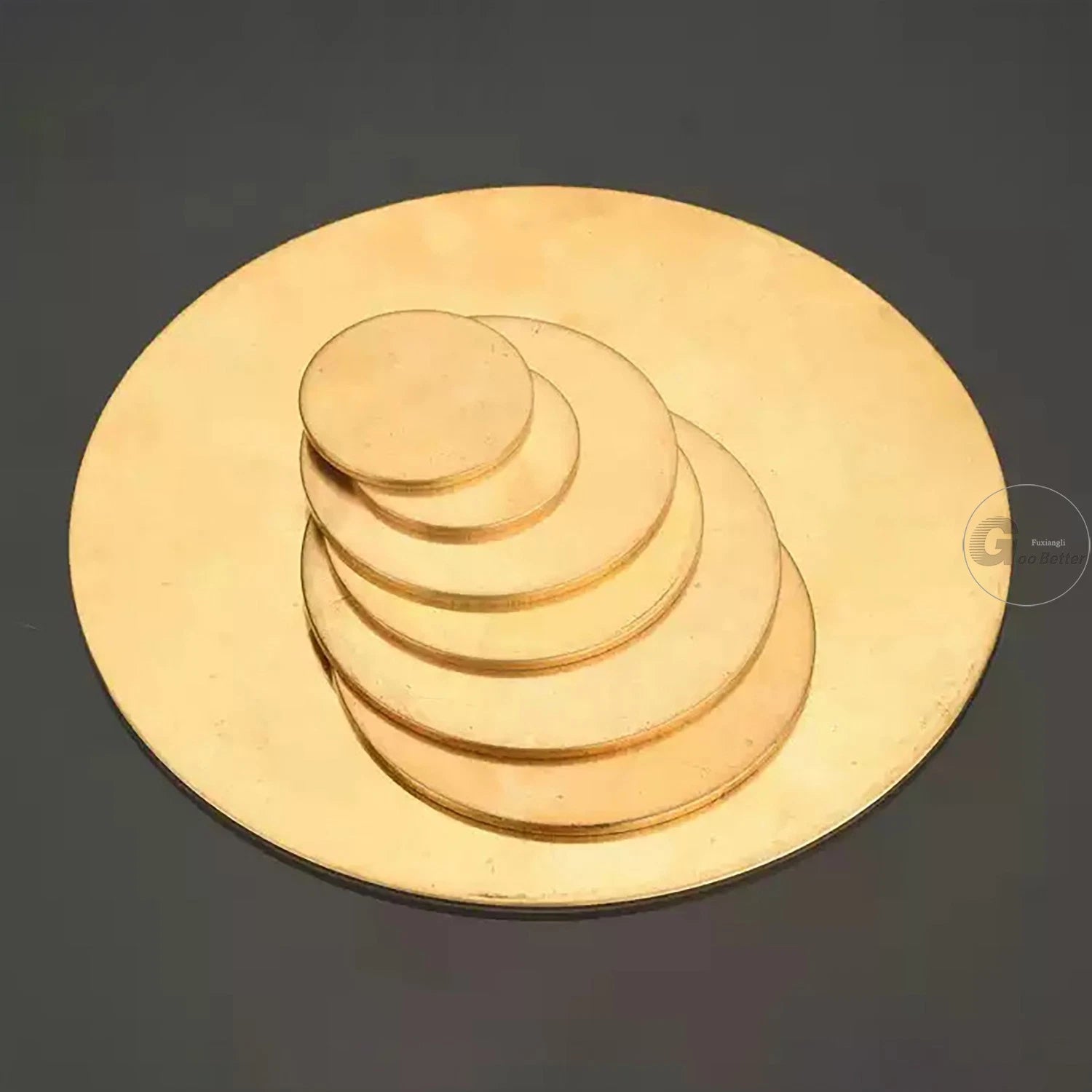 H62 Brass Solids Discs Blanks Metal Round Sheets OD10mm to 200mm Thick 5mm 6mm