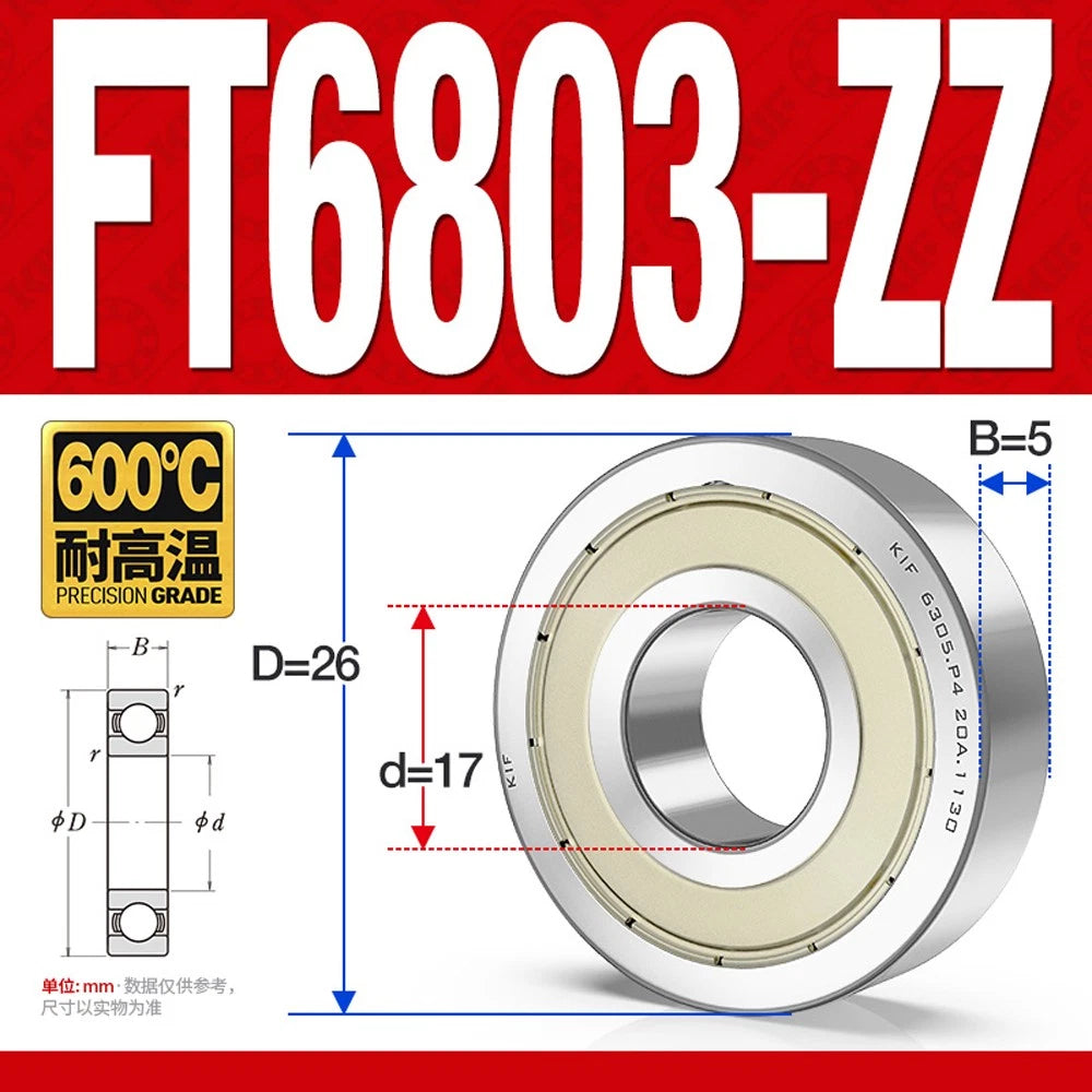Deep Groove Ball Bearing Bearings Inner-Ø 10/12/15/17/20/25/30/35mm Various Size