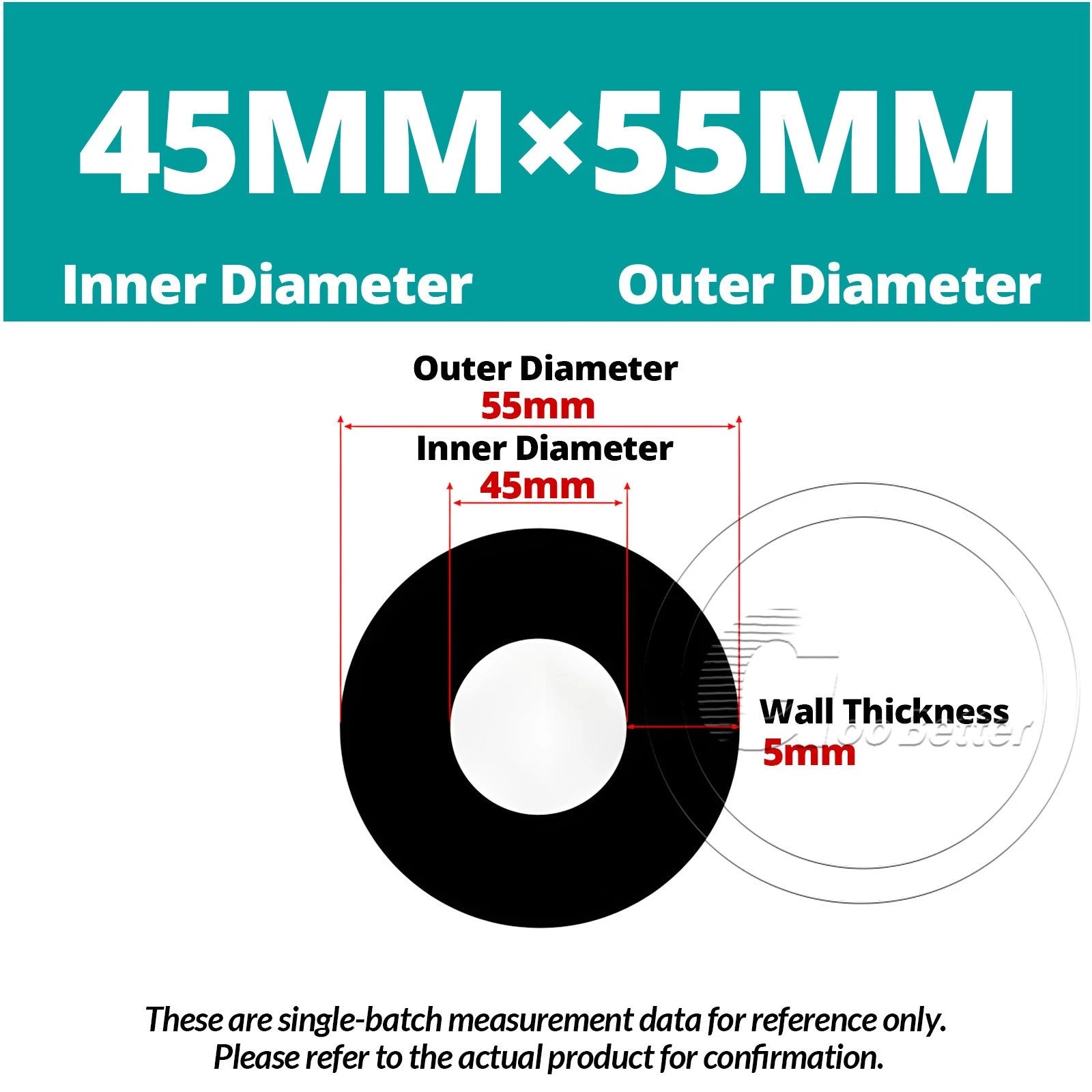 Black Silicone Rubber Tube – ID 0.5–60mm × OD 1–68mm Flexible Hose Pipe