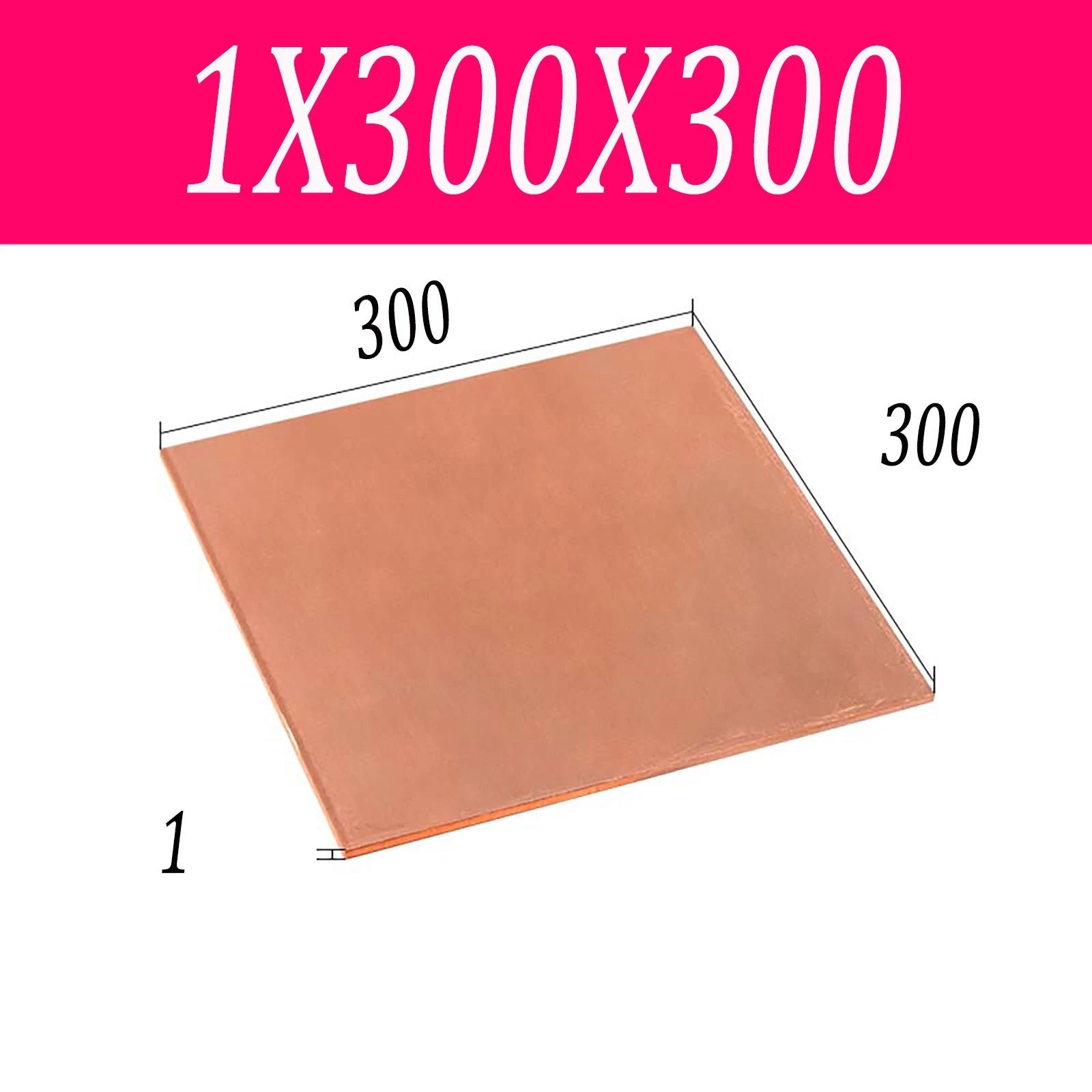 Copper Sheet T2 99.9% Pure Cu Metal Sheet Flat Stock Plate Thick 0.5mm-10mm