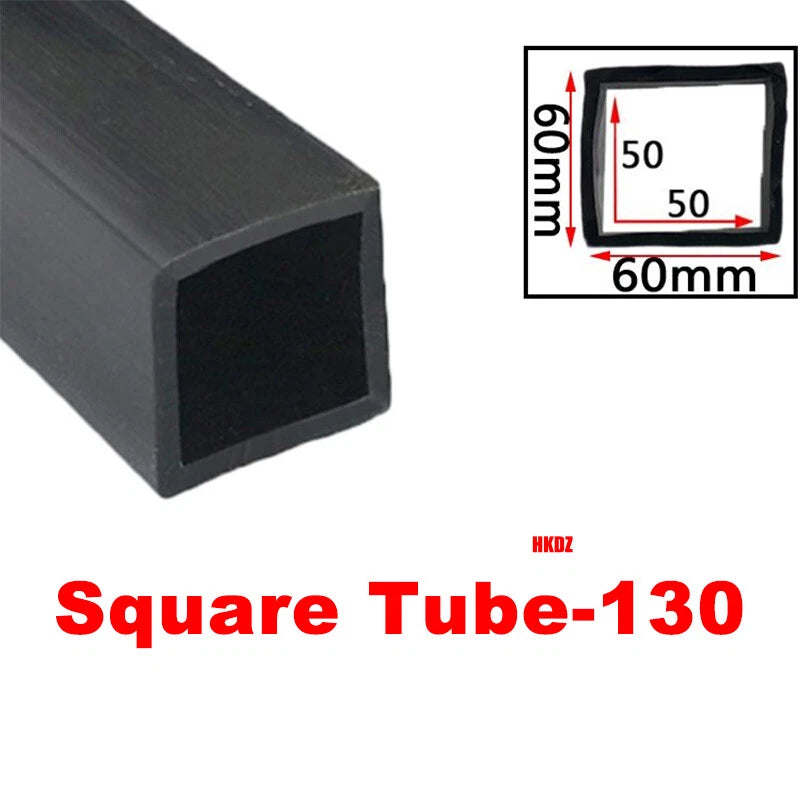 Square Silicone Rubber Hollow Tube Pipe Protector Seal Strips Width 2.5mm~108mm