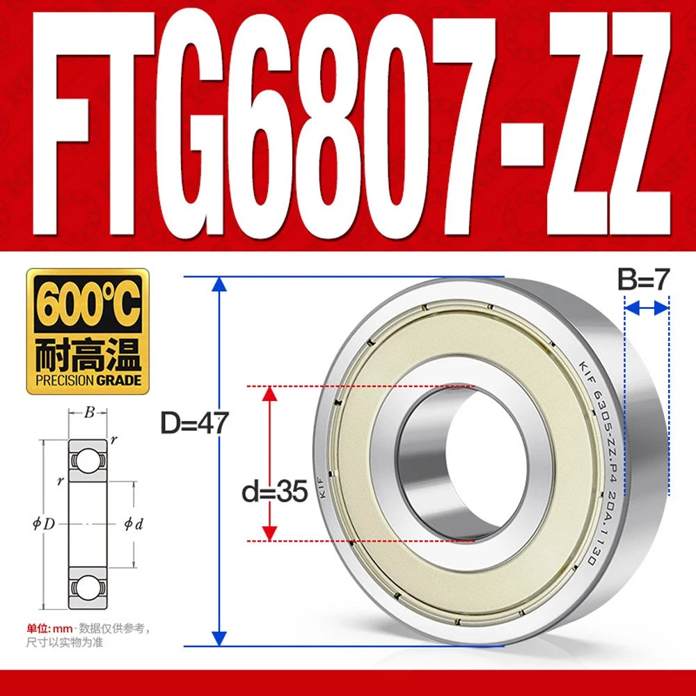 Deep Groove Ball Bearing Bearings Inner-Ø 10/12/15/17/20/25/30/35mm Various Size