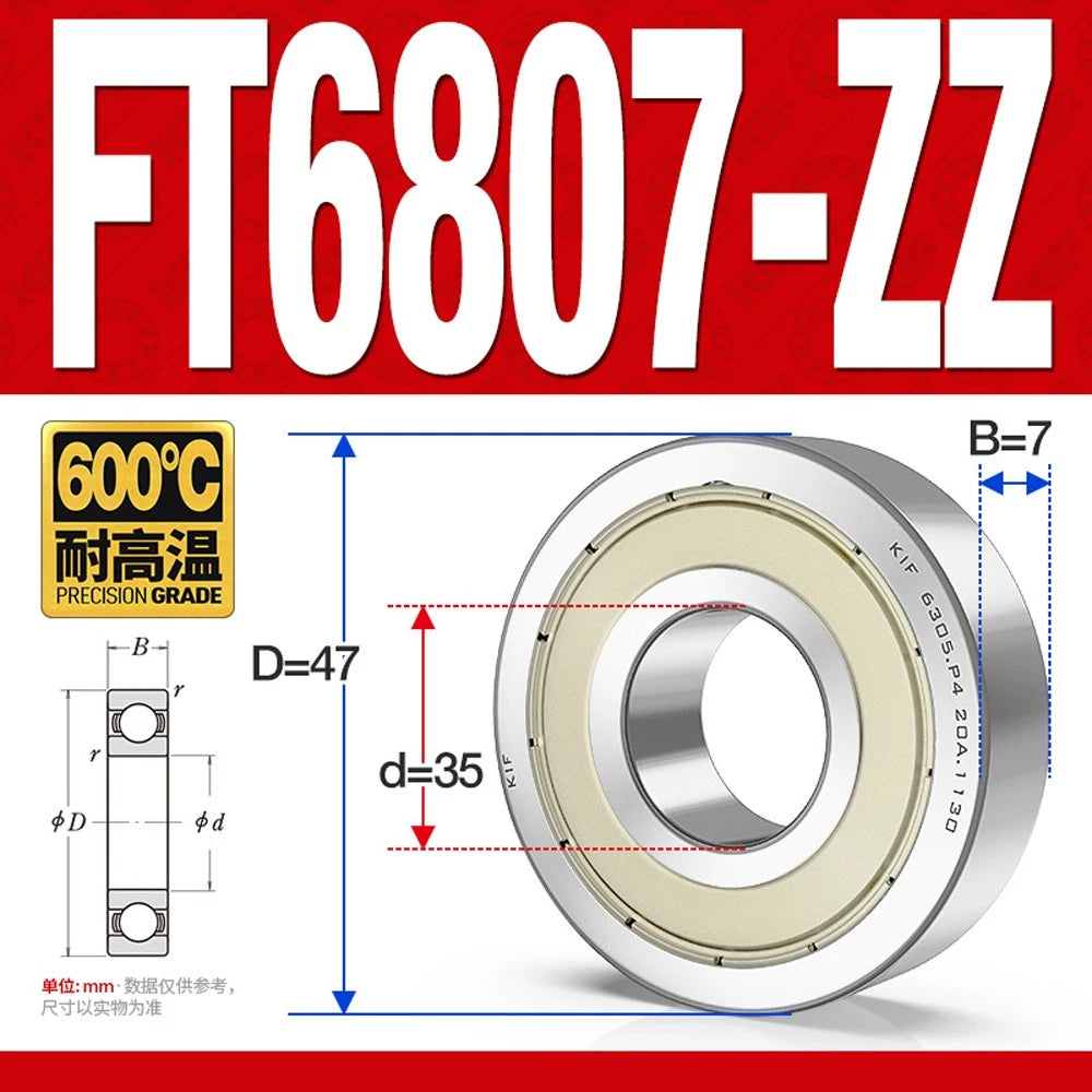 Deep Groove Ball Bearing Bearings Inner-Ø 10/12/15/17/20/25/30/35mm Various Size