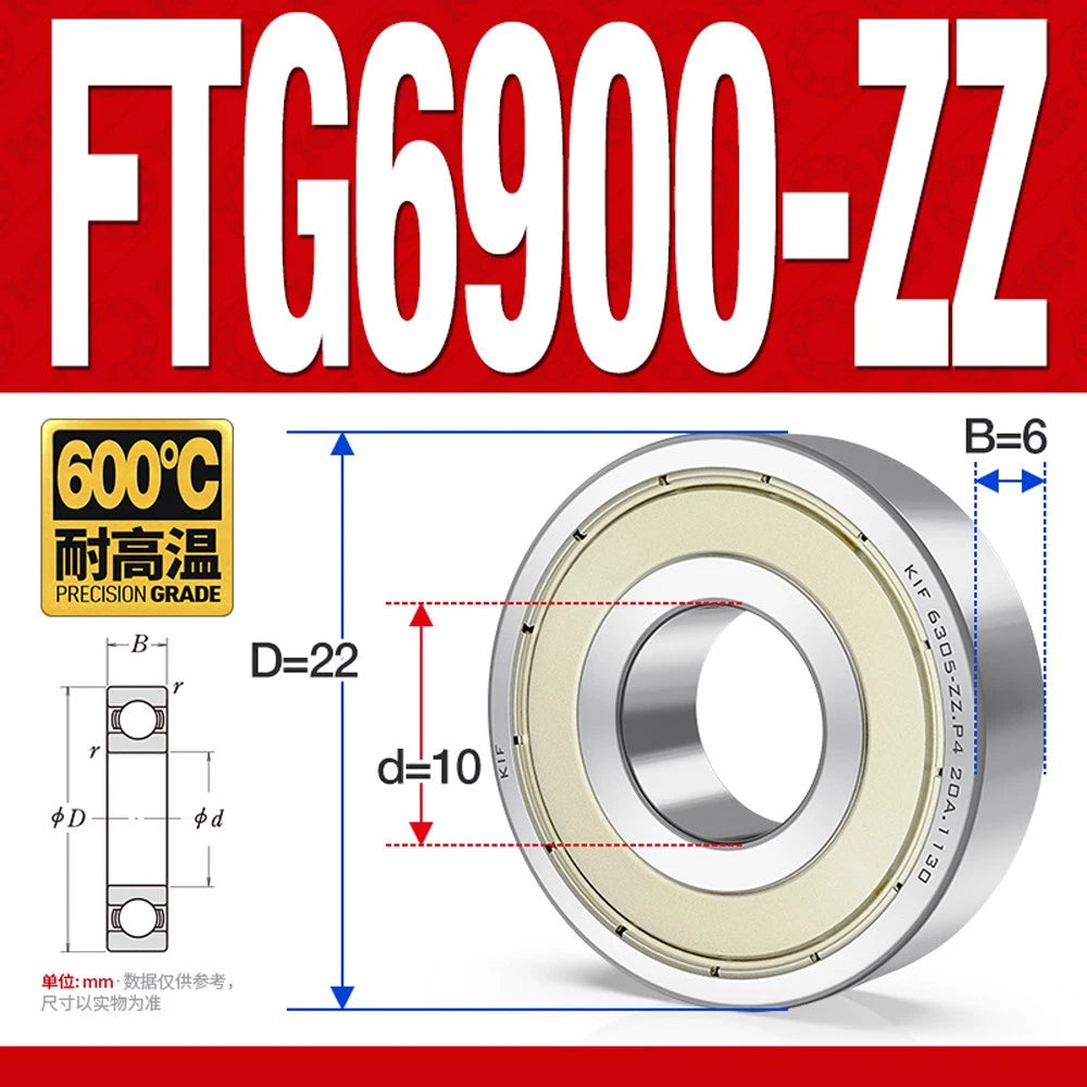 Deep Groove Ball Bearing Bearings Inner-Ø 10/12/15/17/20/25/30/35mm Various Size