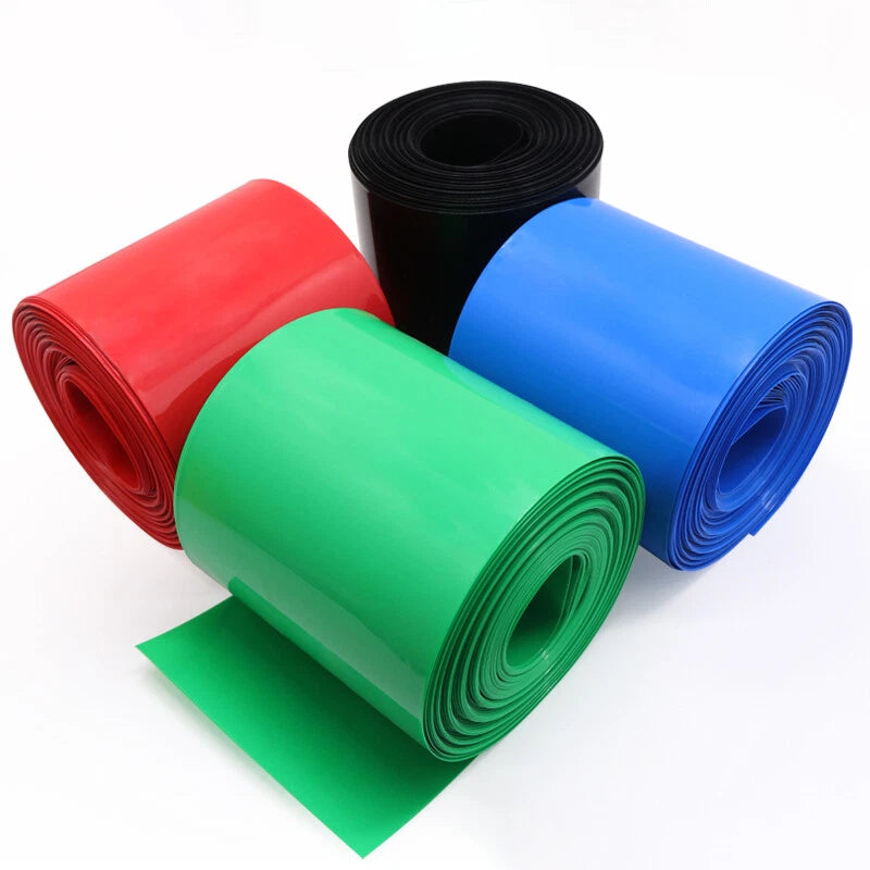 PVC Heat Shrink Tubing for RC Battery & 18650 Cells — 7mm to 120mm, Multicolor
