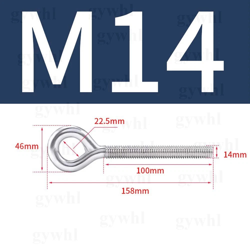 Stainless Steel Eye Bolts M4–M24 | A2 Forged Metric Lifting Ring Screws