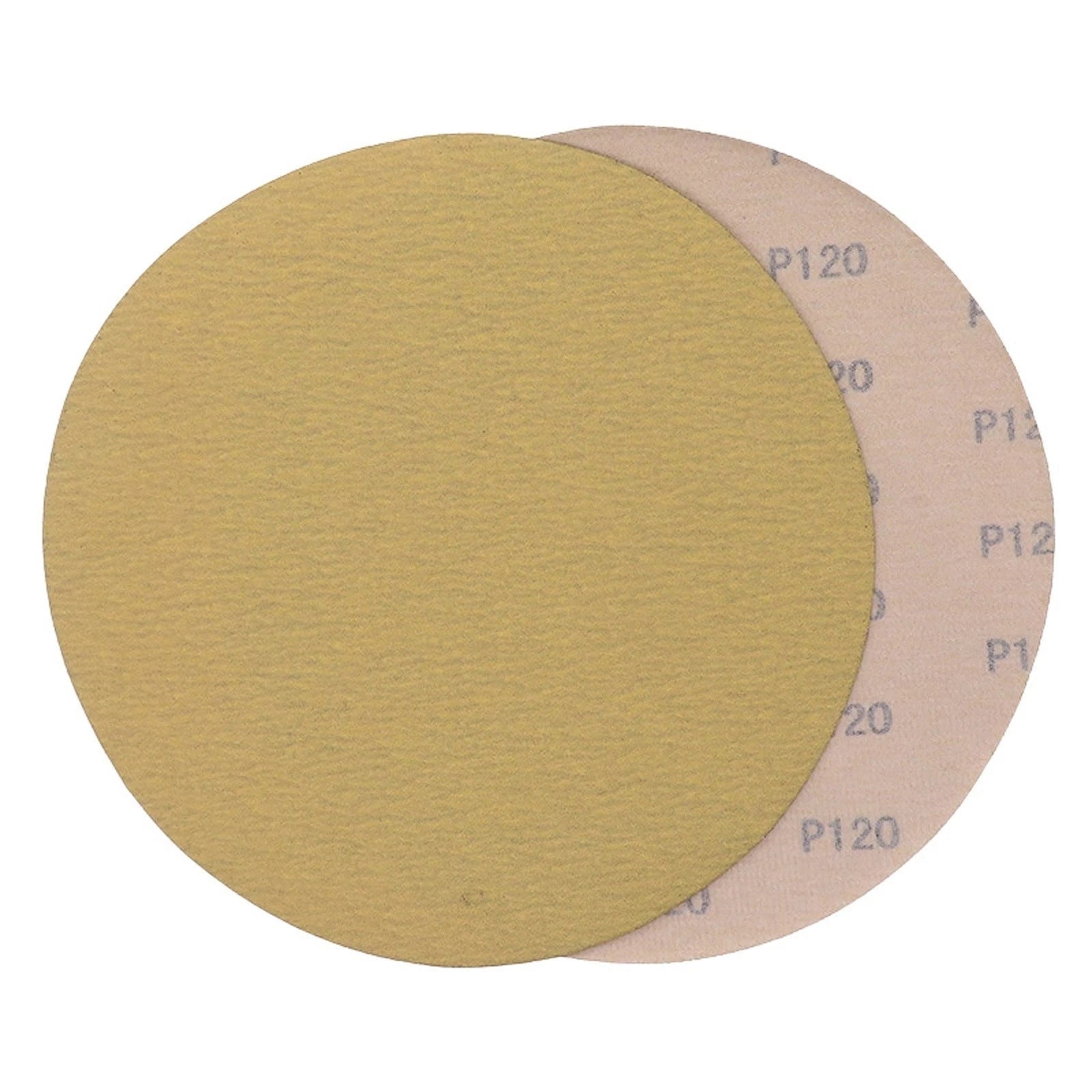 5 Inch 125mm Sanding Discs 40-1000 Grit Hook Loop Sandpaper Yellow Dry Grinding