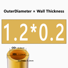 H62 Brass Round Tube Pipe Hollow Tube OD 0.8mm 0.9mm 1mm-30mm Length 200mm 500mm