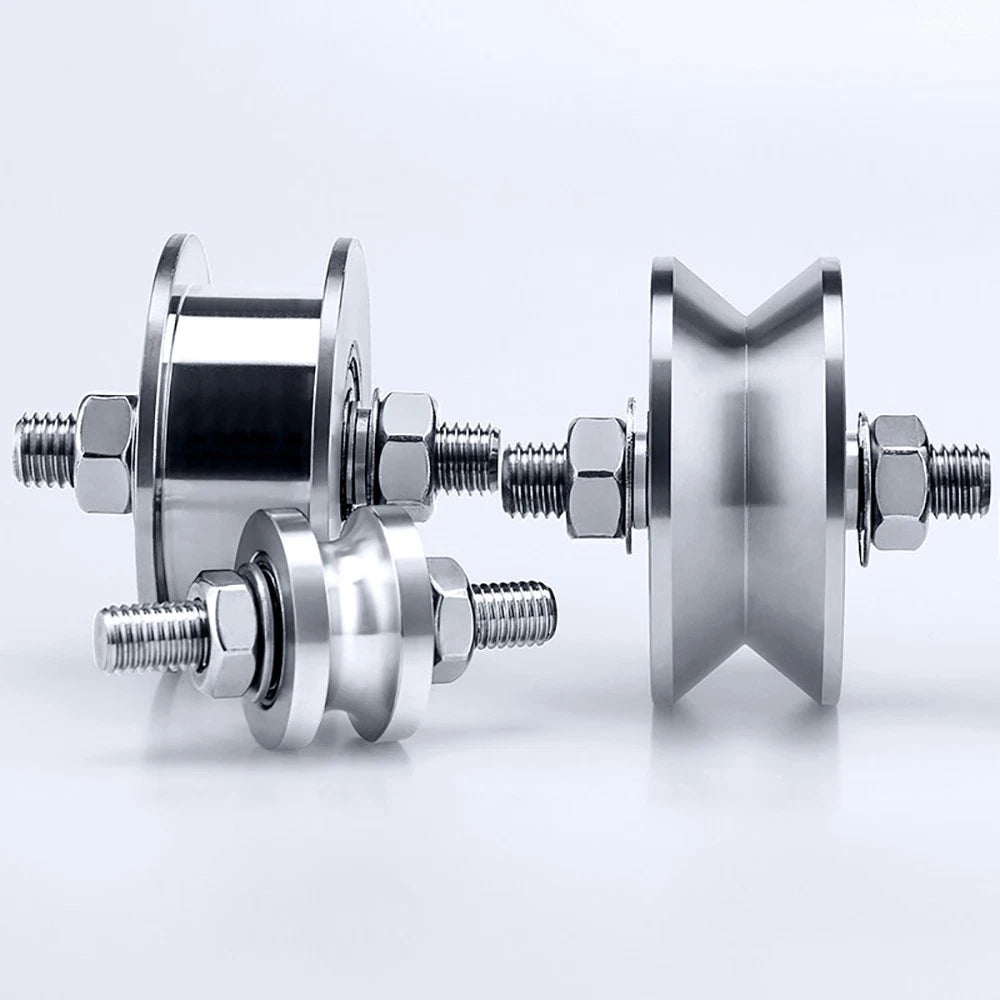 Track Linear Shaft Roller Bearing U V H Groove Steel Wheel Metal Pulley Sliding