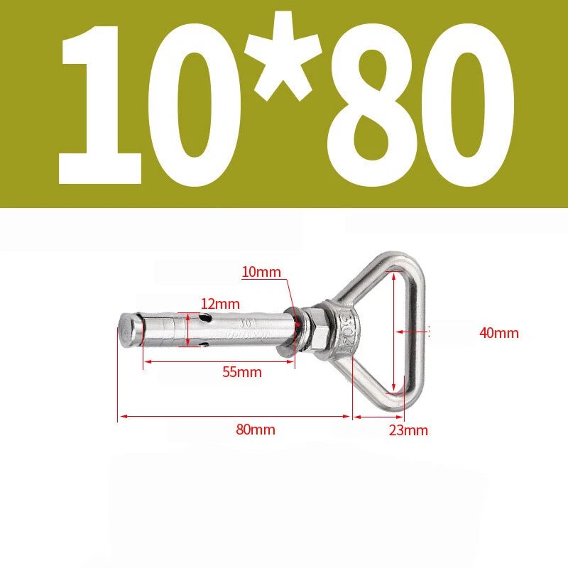 304 Stainless Steel Lifting Eye Ring Concrete Sleeve Anchor Bolts — M8 to M20 - HomeDIYer