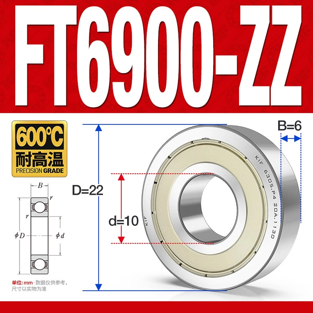 Deep Groove Ball Bearing Bearings Inner-Ø 10/12/15/17/20/25/30/35mm Various Size