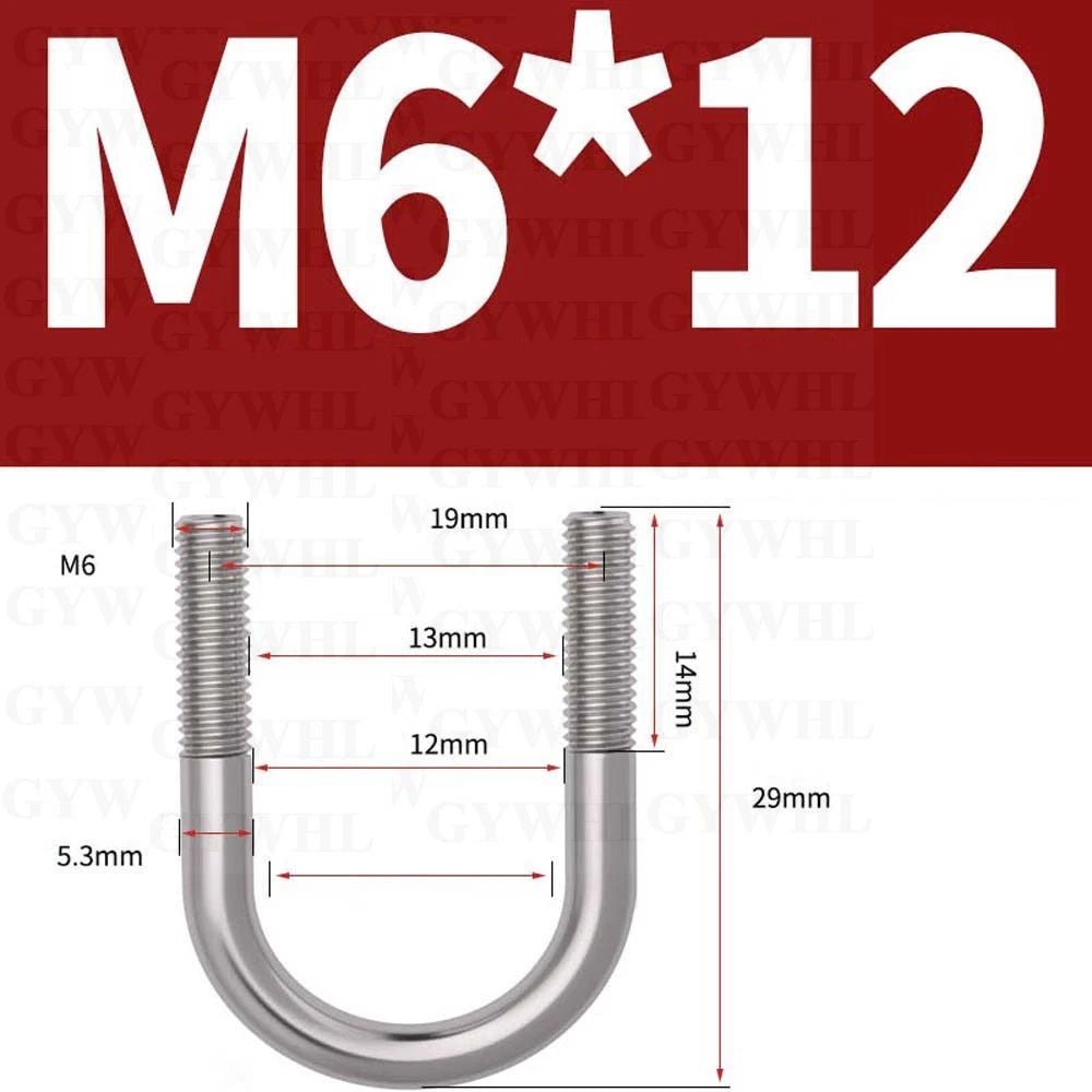 Marine Grade Round Bend U - Bolts — A2 & A4 Stainless Steel, M6 to M20 - HomeDIYer