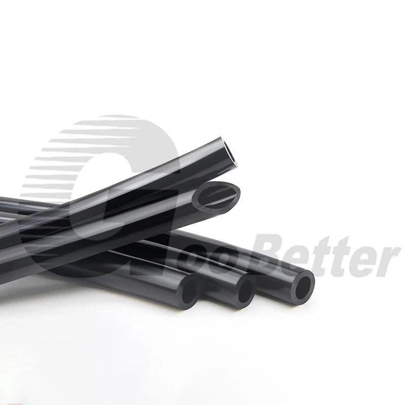 Black Food Grade Silicone Tube Hose Vacuum Tubing Pipe Soft Rubber ID 0.5-25mm