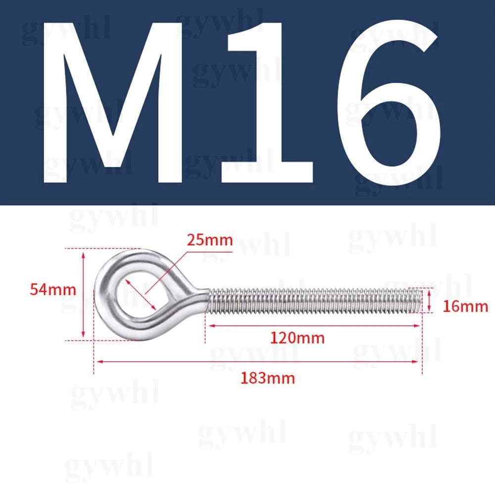 Stainless Steel Eye Bolts M4–M24 | A2 Forged Metric Lifting Ring Screws