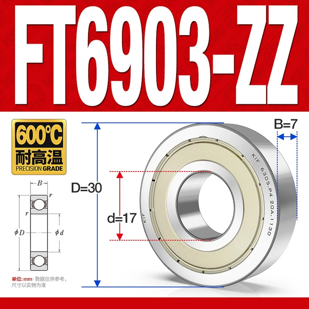Deep Groove Ball Bearing Bearings Inner-Ø 10/12/15/17/20/25/30/35mm Various Size