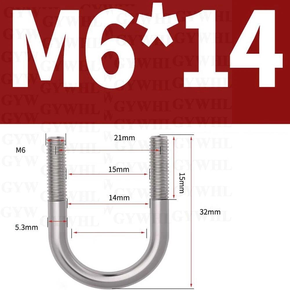 Marine Grade Round Bend U - Bolts — A2 & A4 Stainless Steel, M6 to M20 - HomeDIYer