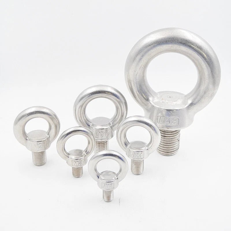 M3 - M30 Lifting Eye Bolt & Nut Set — 304 Stainless Steel Heavy Duty Ring Hooks - HomeDIYer