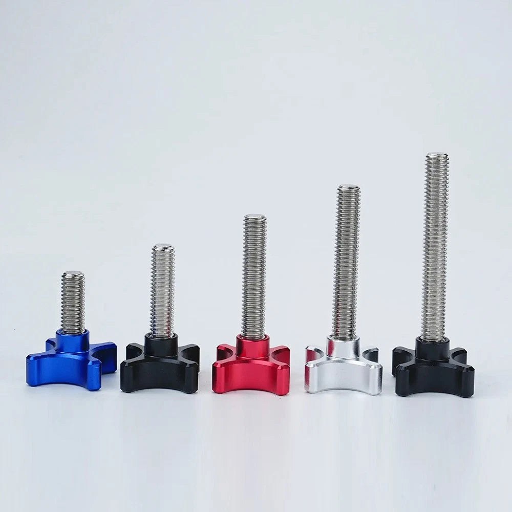 M8 M10 Star Hand Knob Screws Bolt Aluminum Thumb Handle Clamping Machine Bolts