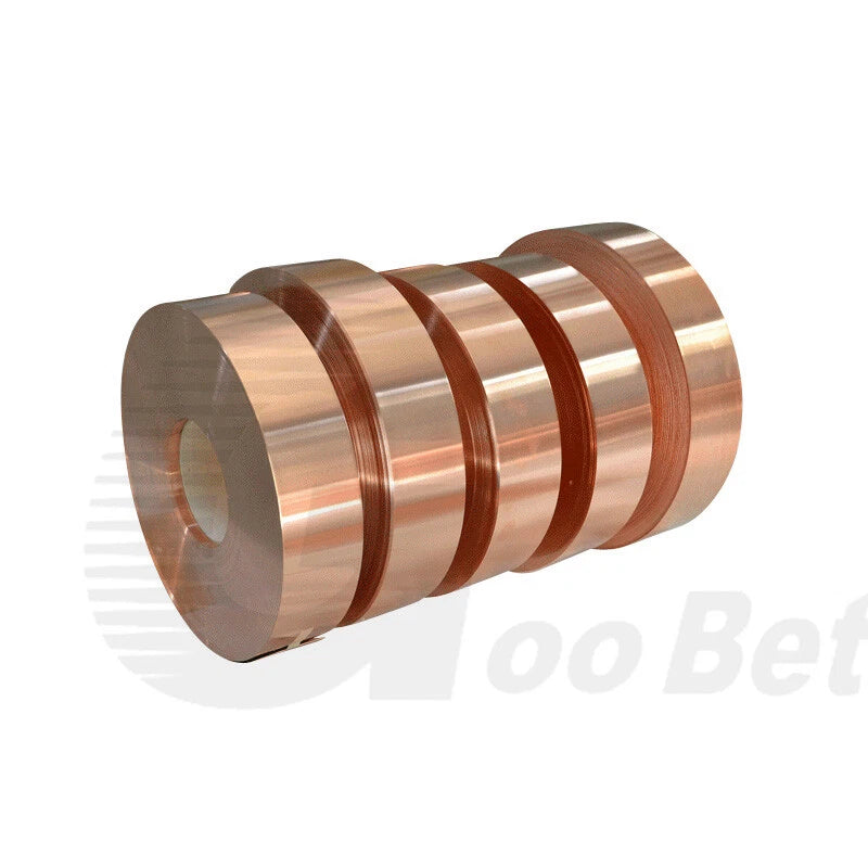 99.9% Pure Copper T2 Cu Metal Sheet Foil Plate Strip Band Thick 0.1mm-0.15mm