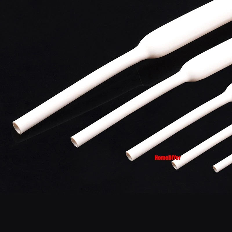 2:1 Heat Shrink Tubing — Electrical Wire Sleeving, Φ1mm–12mm, Clear/White/Red/Green