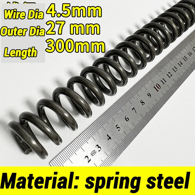 Compression Spring 4-5mm Wire dia 40-80mm Diameter & 300mm Length Pressure Small