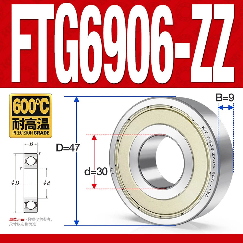 Deep Groove Ball Bearing Bearings Inner-Ø 10/12/15/17/20/25/30/35mm Various Size