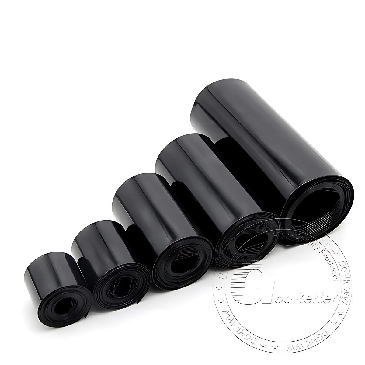 PVC Heat Shrink Tubing for Battery Packs — 7mm to 242mm, 10 Colors