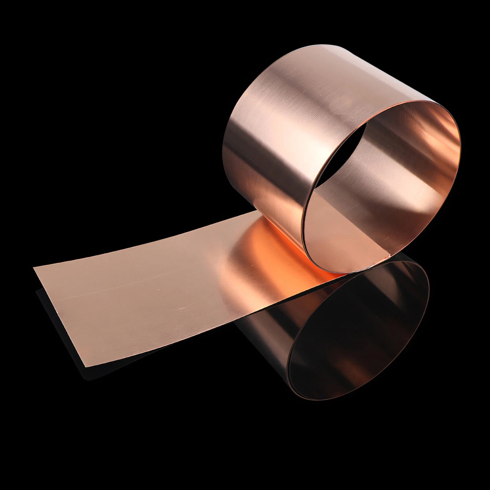 99.9% Copper Sheet Roll Metal Foil Plate 0.07mm-0.2mm Thick, 5mm-300mm Width