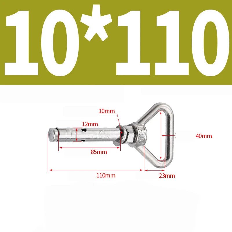 304 Stainless Steel Lifting Eye Ring Concrete Sleeve Anchor Bolts — M8 to M20 - HomeDIYer