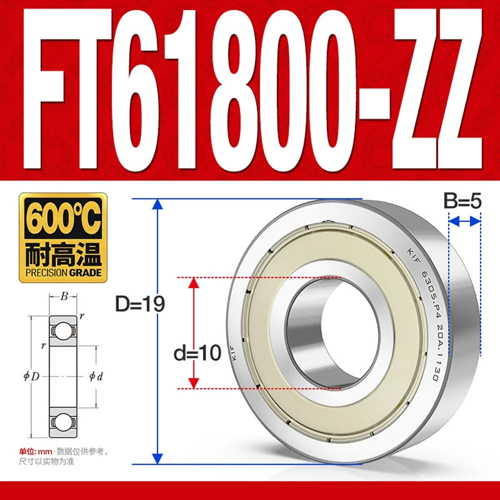 Deep Groove Ball Bearing Bearings Inner-Ø 10/12/15/17/20/25/30/35mm Various Size