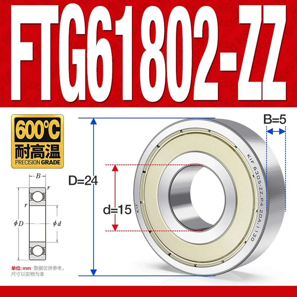 Deep Groove Ball Bearing Bearings Inner-Ø 10/12/15/17/20/25/30/35mm Various Size