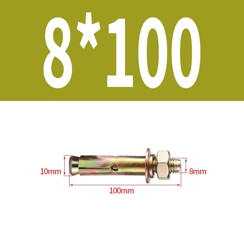 Hex Nut Expansion Sleeve Anchor Bolts — M6 to M20, Galvanized & Stainless Steel - HomeDIYer