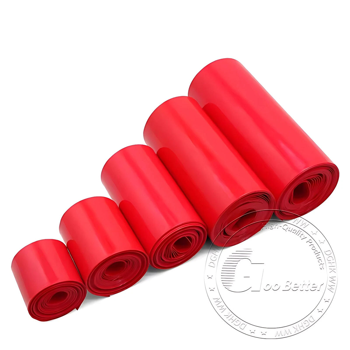 PVC Heat Shrink Tubing for Battery Packs — 7mm to 242mm, 10 Colors