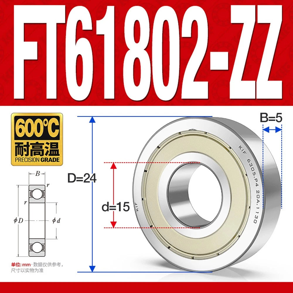 Deep Groove Ball Bearing Bearings Inner-Ø 10/12/15/17/20/25/30/35mm Various Size